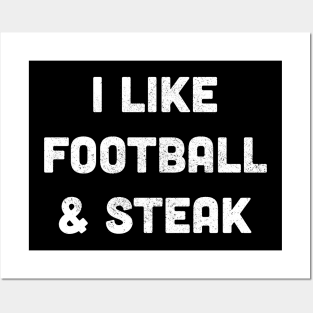 Football & Steak Posters and Art